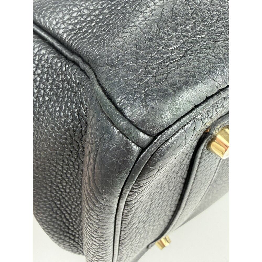 Hermes Bikrin 35 Togo Black Gold Hardware Stamp Letter Q □ (2013) B1 - Picture 13 of 16